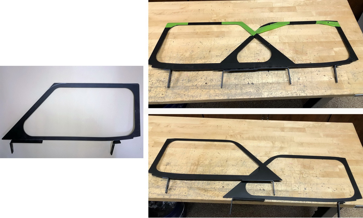 22  E Side Windows Re Styling FFR Door window frame corner and edge modifications