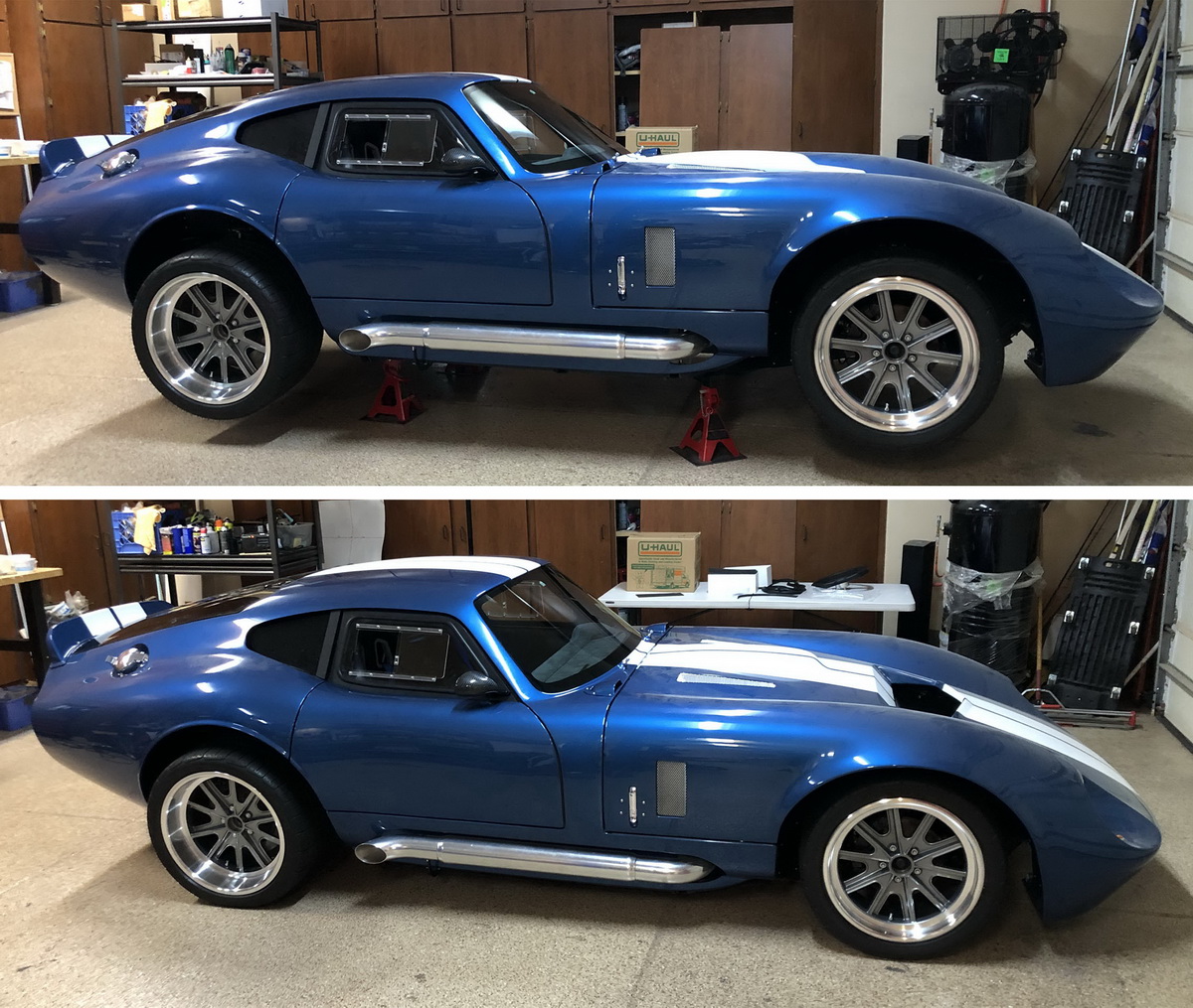 31  G Side Windows Re Styling - Inside the garage view of completed custom Windows Installed