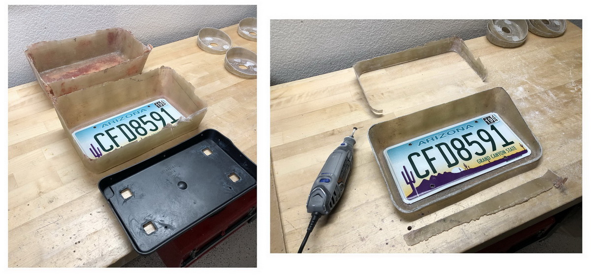 8  B Rear Cove License Plate Frame
