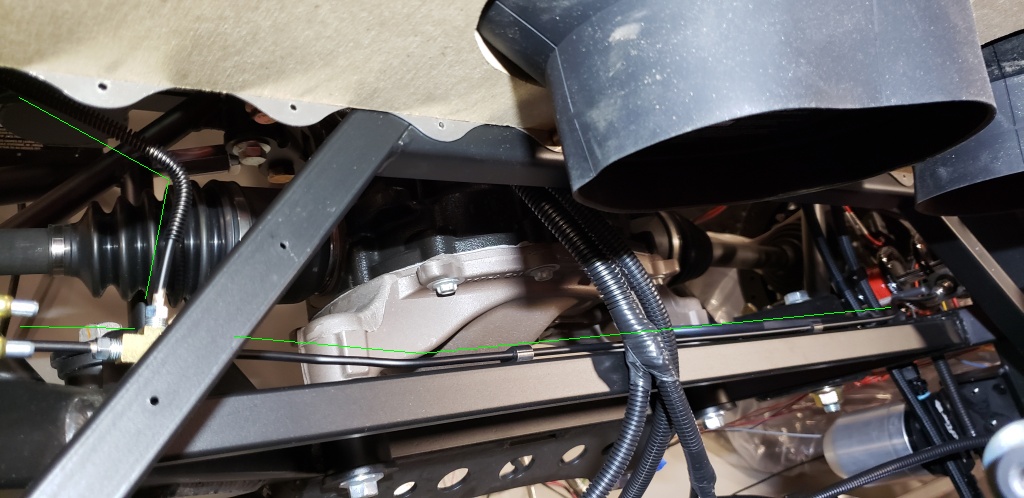 rear brake split