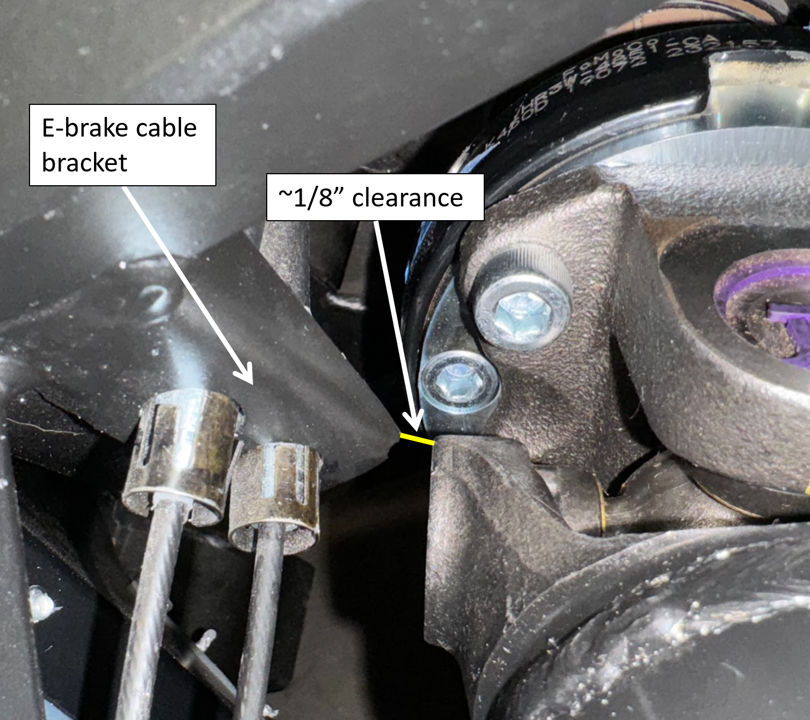 driveshaft clearance