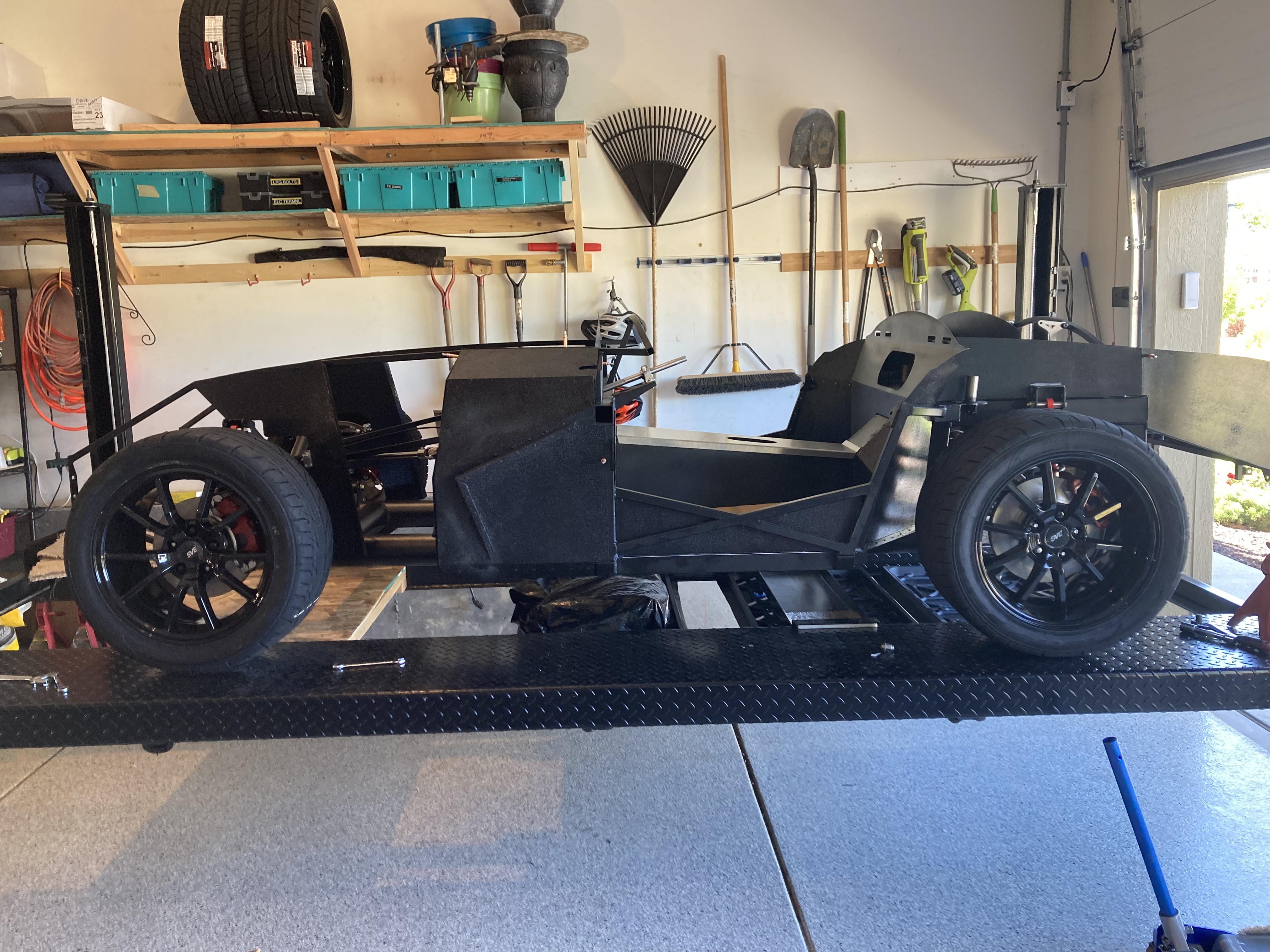 Side View Car with Wheels