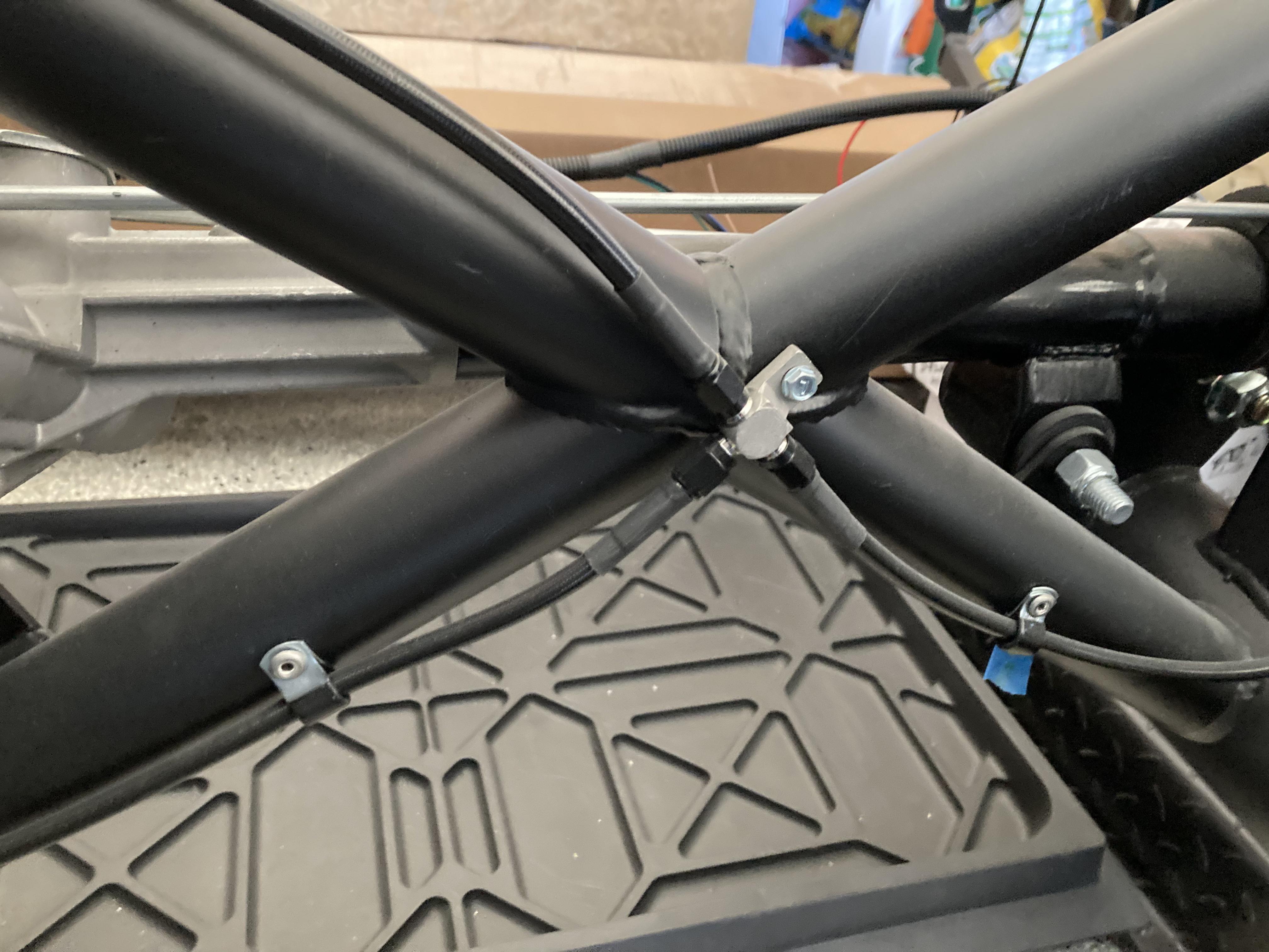 Brake Line At front cross member
