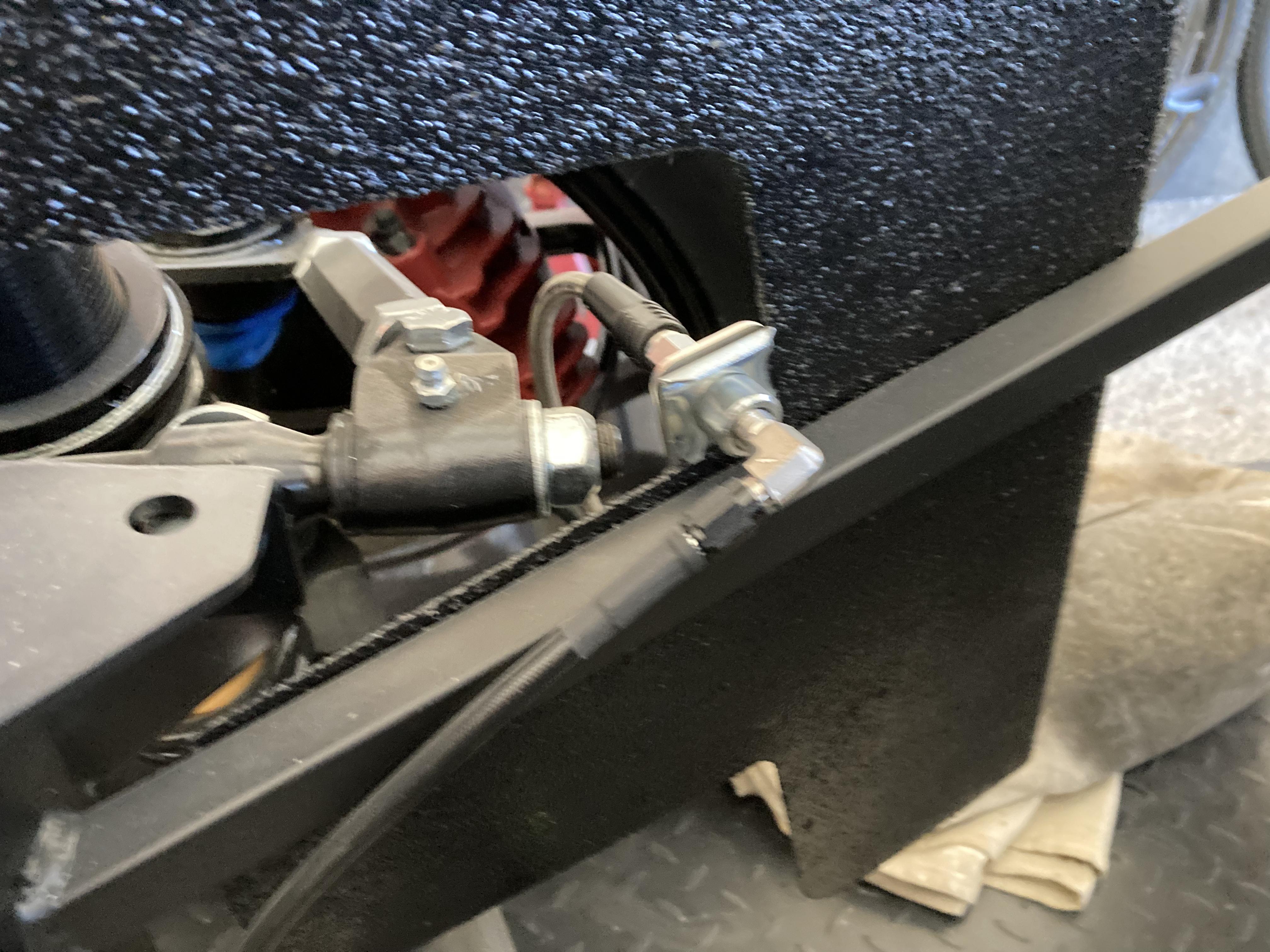 Brake line a front left