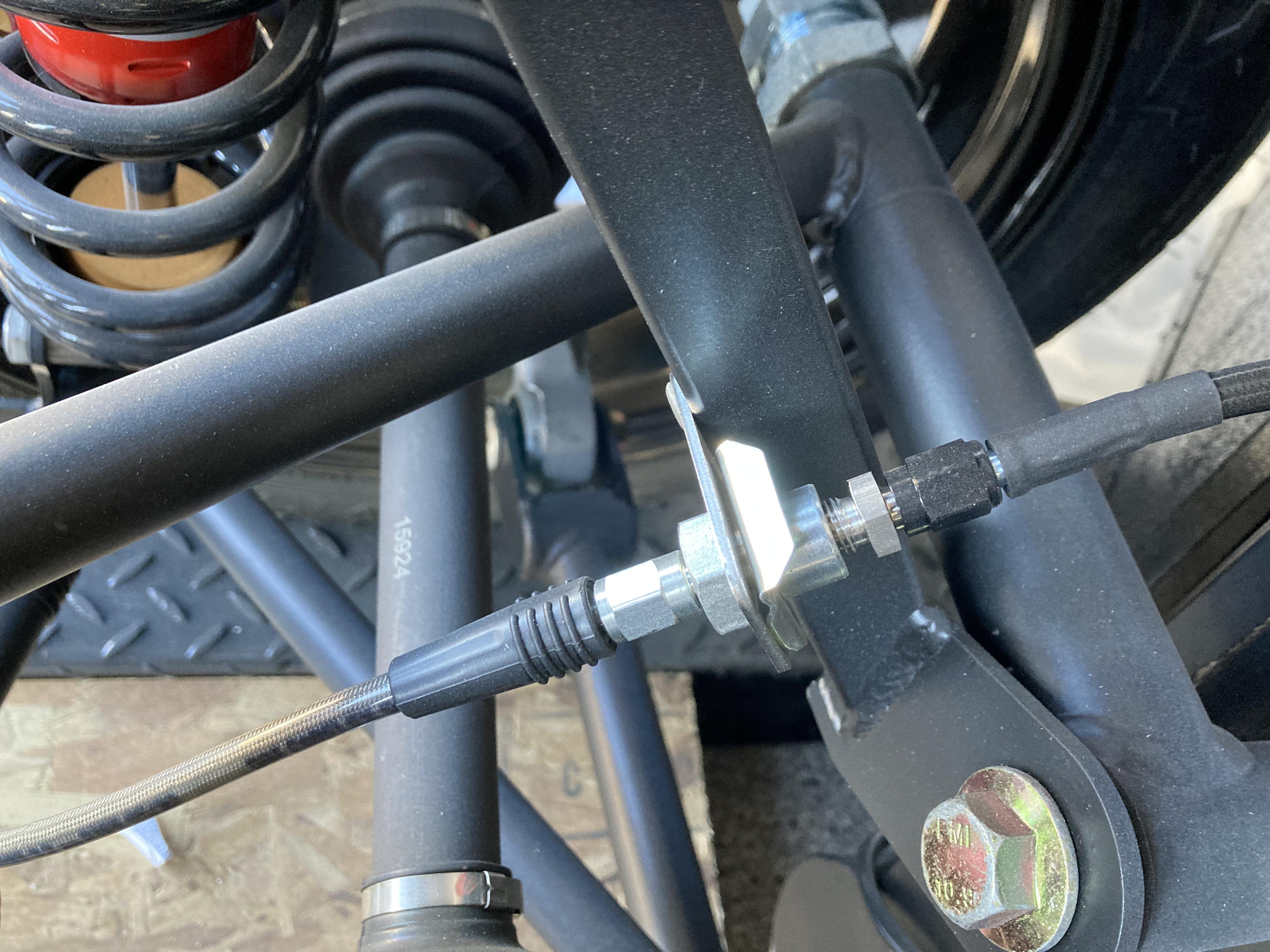 rear brake line a wheel