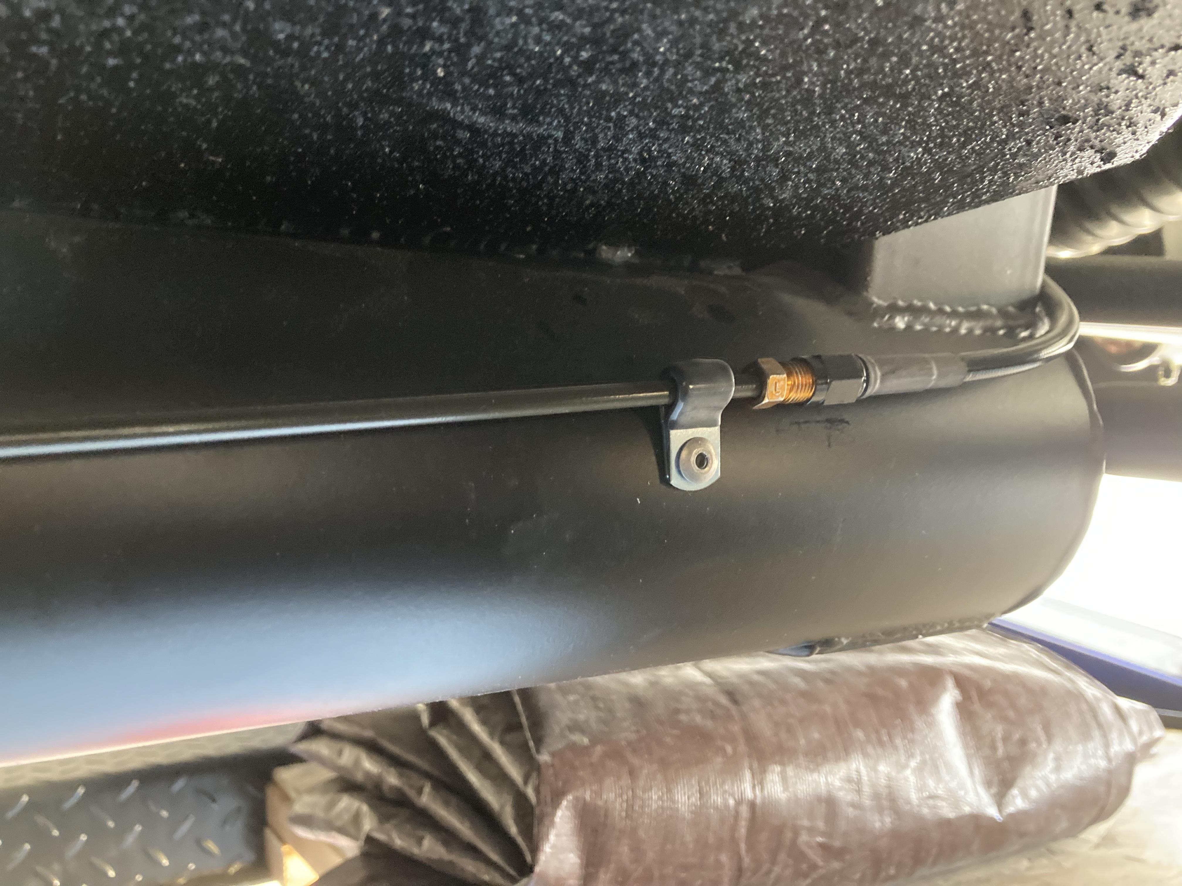 rear brake line a back of frame rail