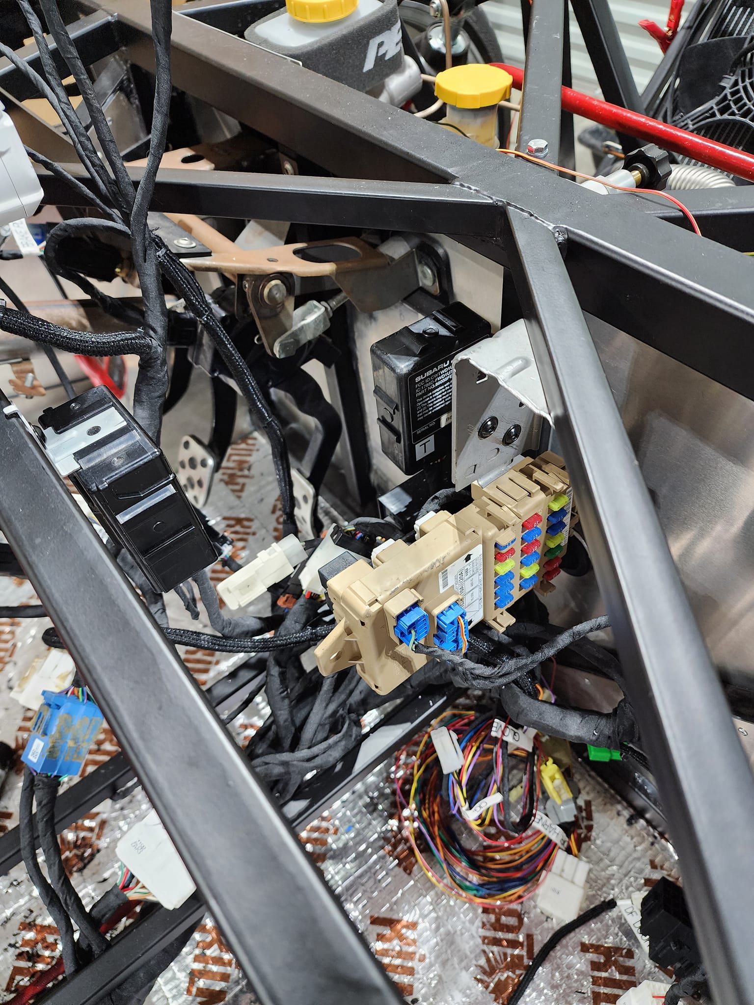 tan fuse box mounted