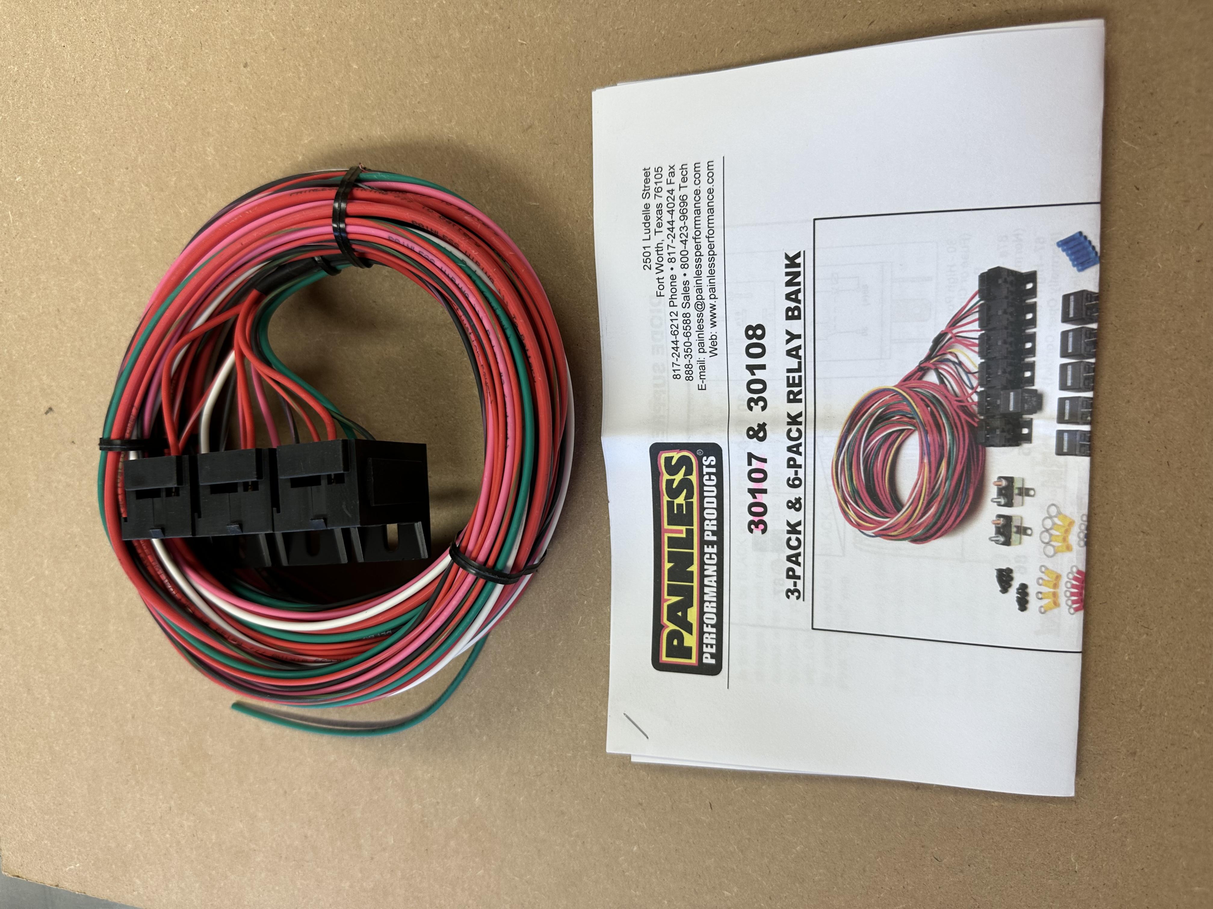 Relay bank and harness