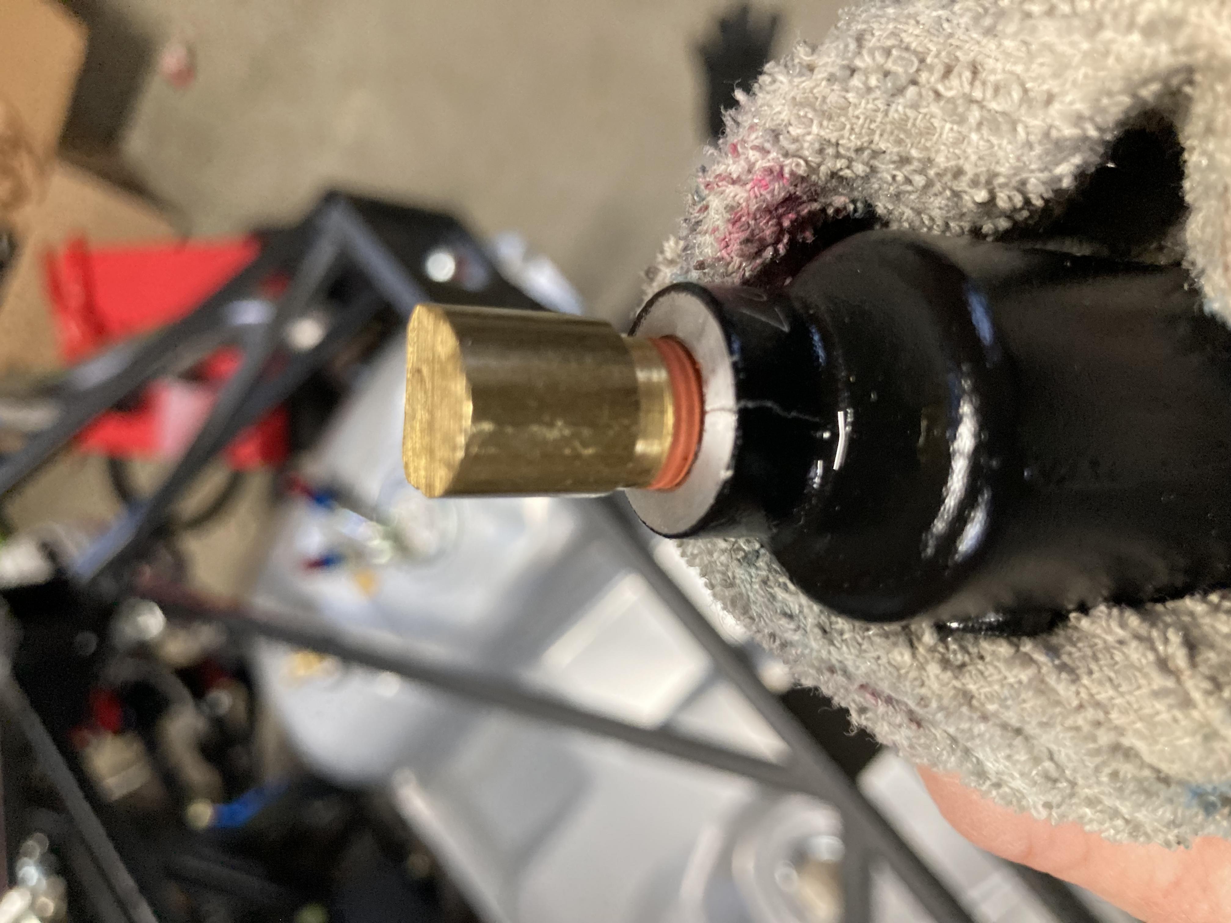 cracked master cylinder