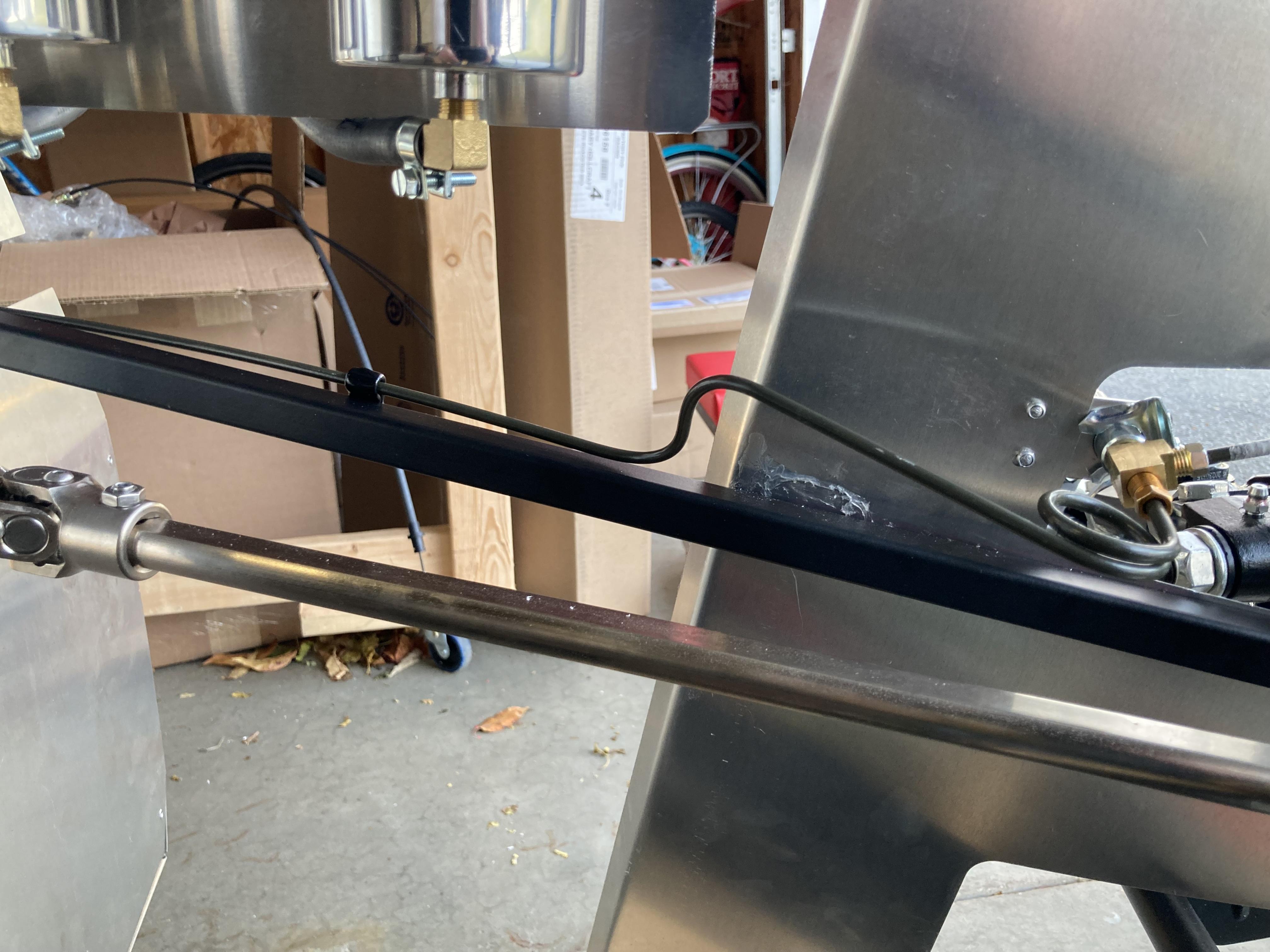 front brake line driver's side