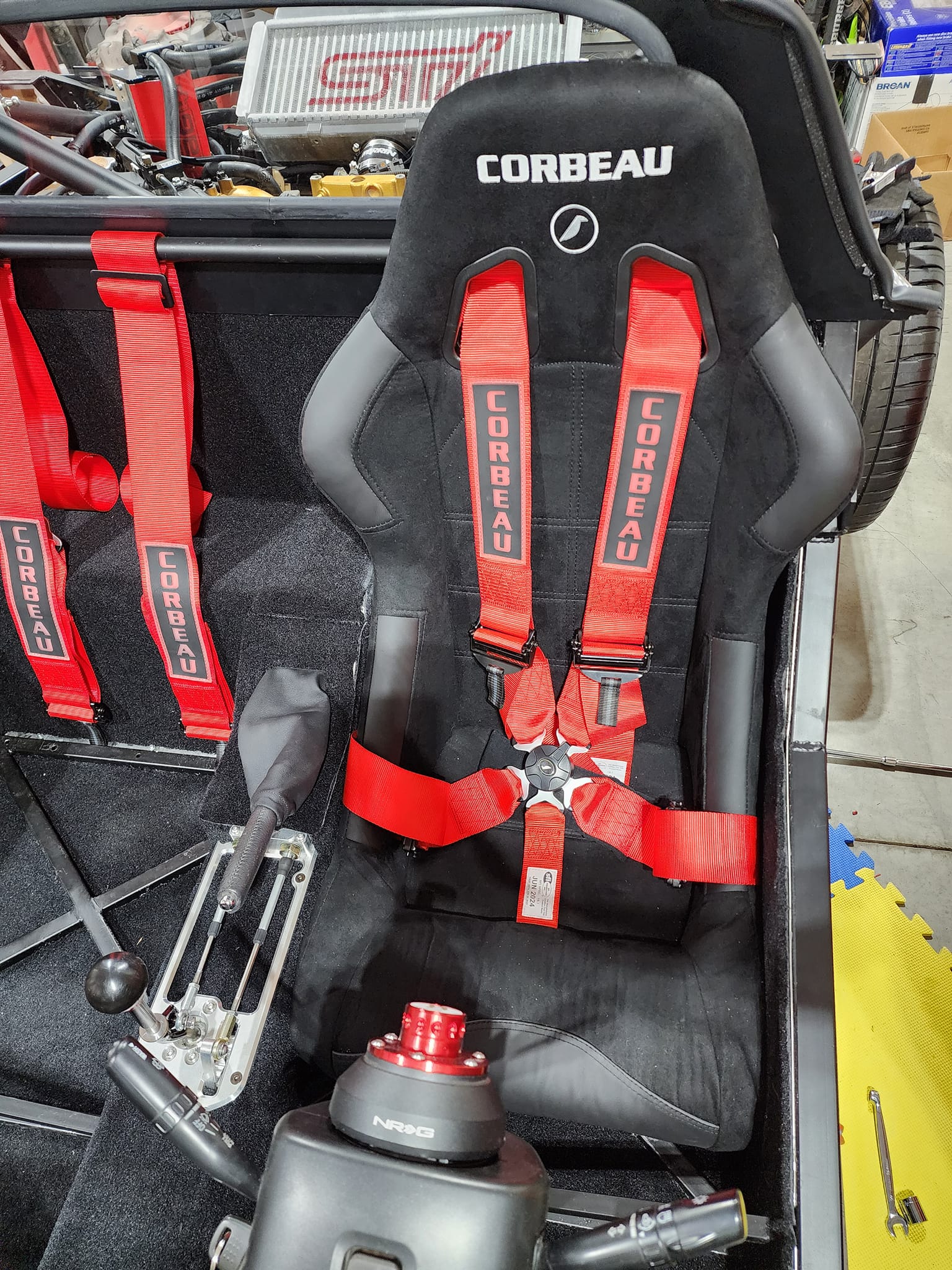 driver harness installed