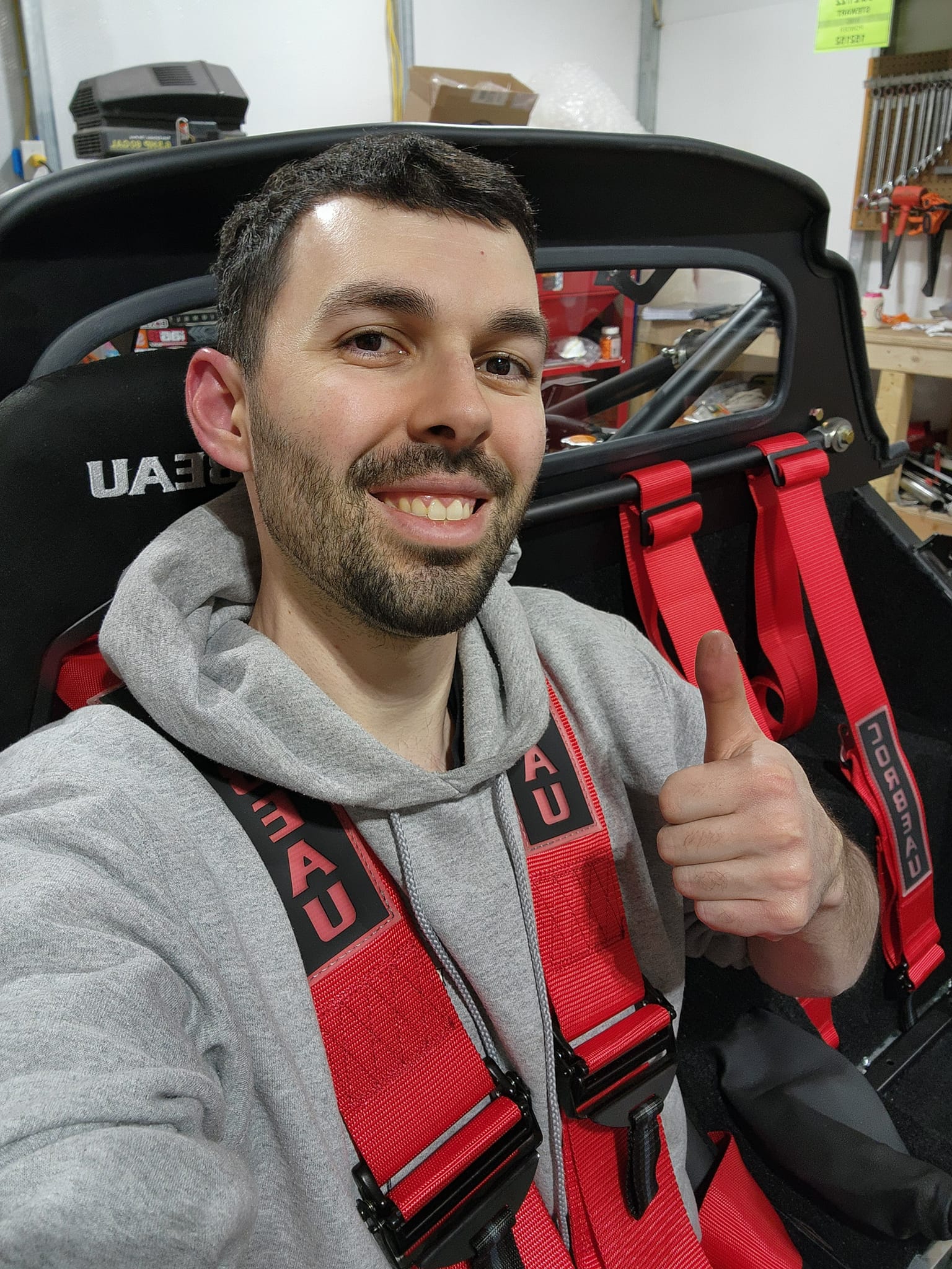 first time buckled in