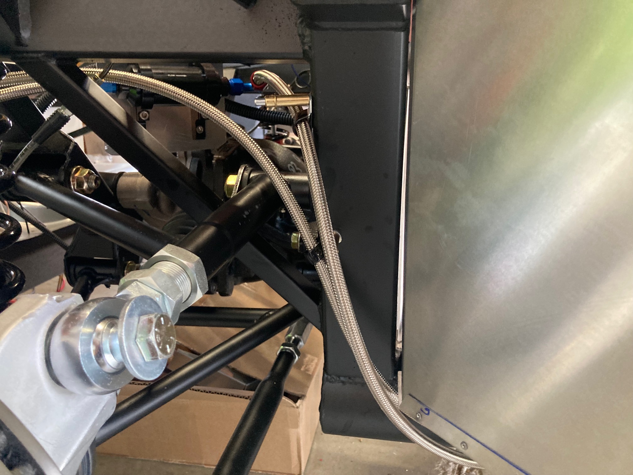 fuel lines wheel well