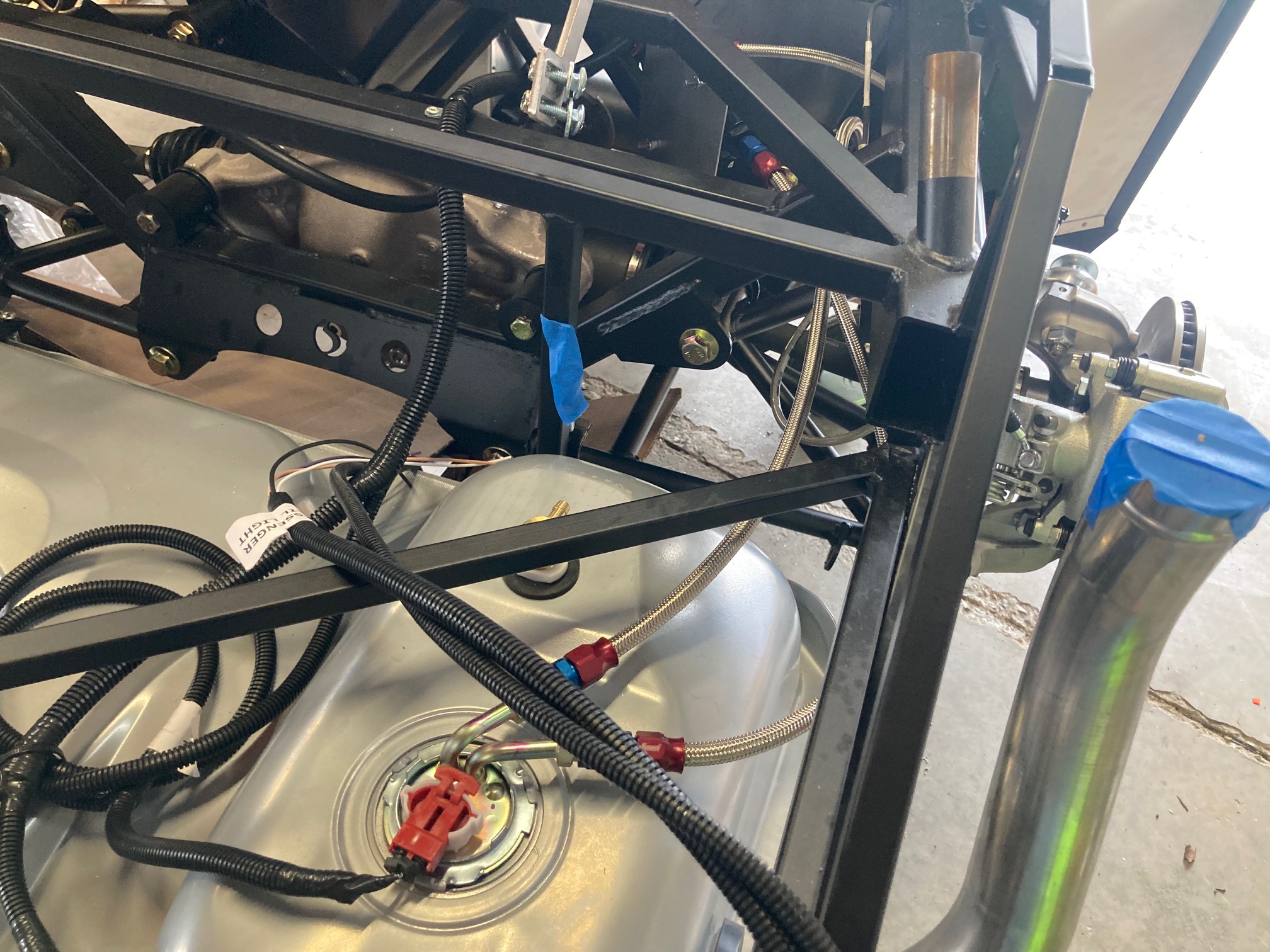 fuel lines trunk area