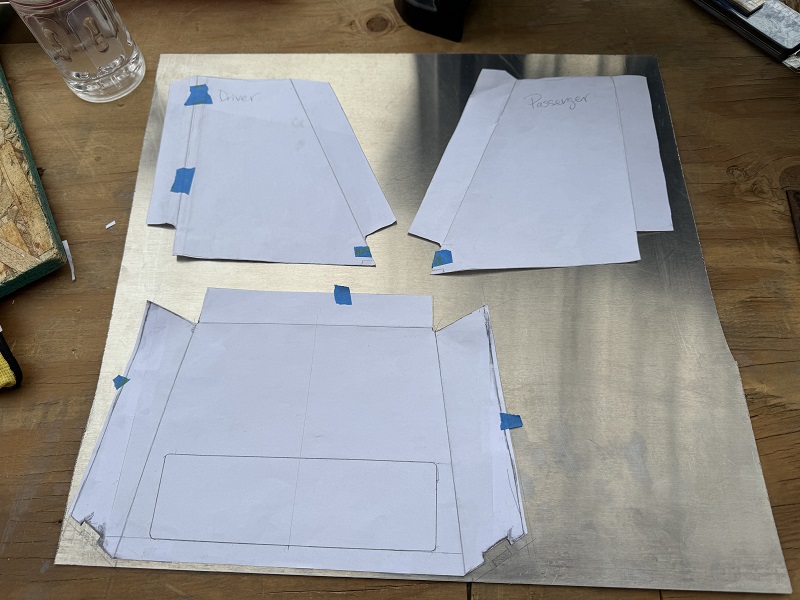 Aluminum pieces layout