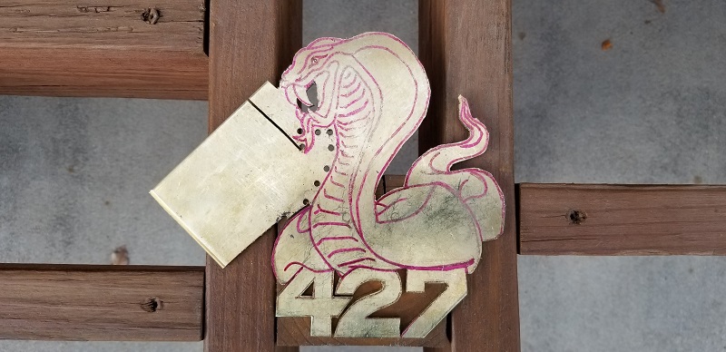 Cutting the brass was not easy, but I wanted to add a touch of the snake