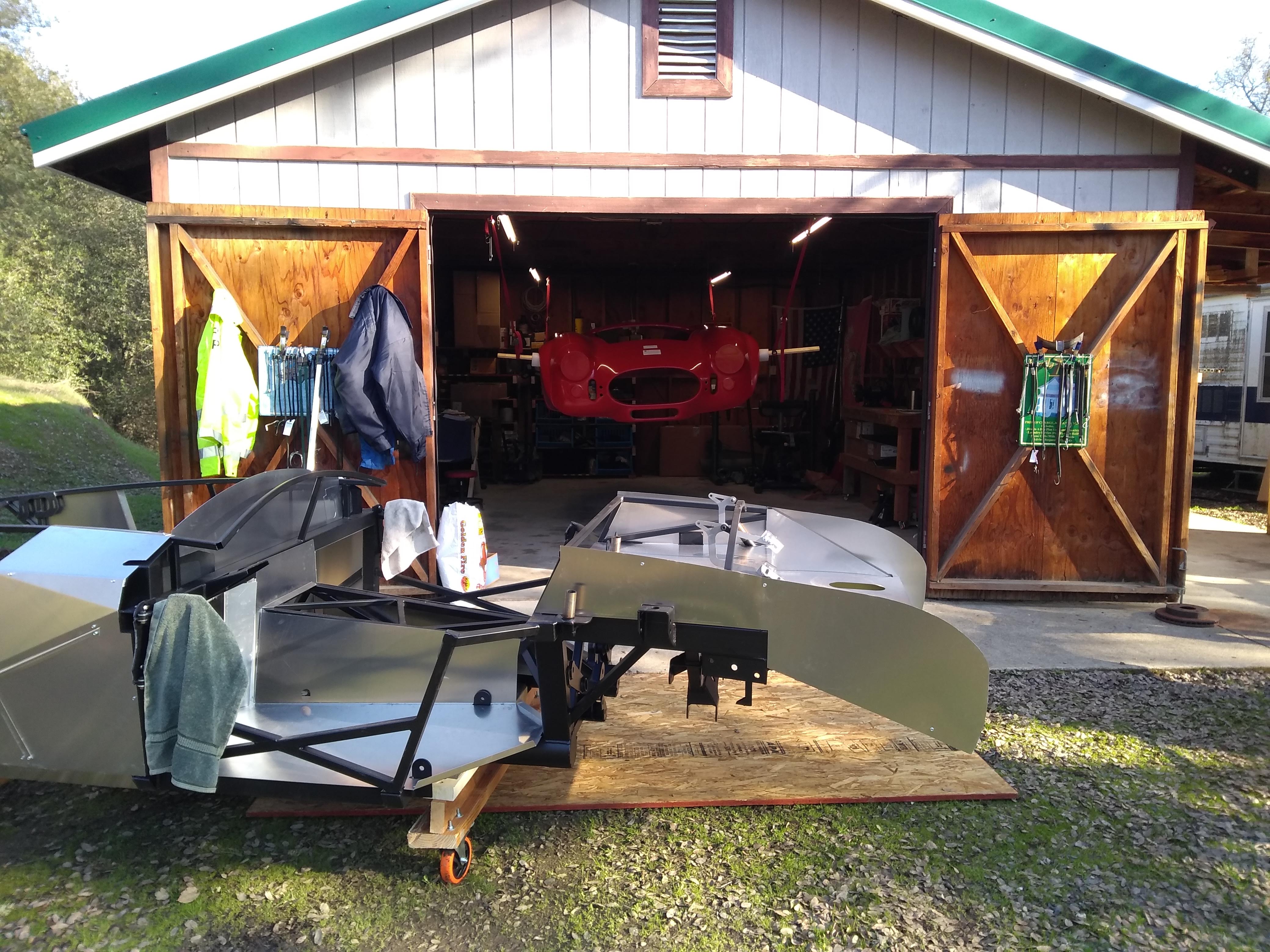 Getting the body off in tight quarters. Storing the body next to the garage.