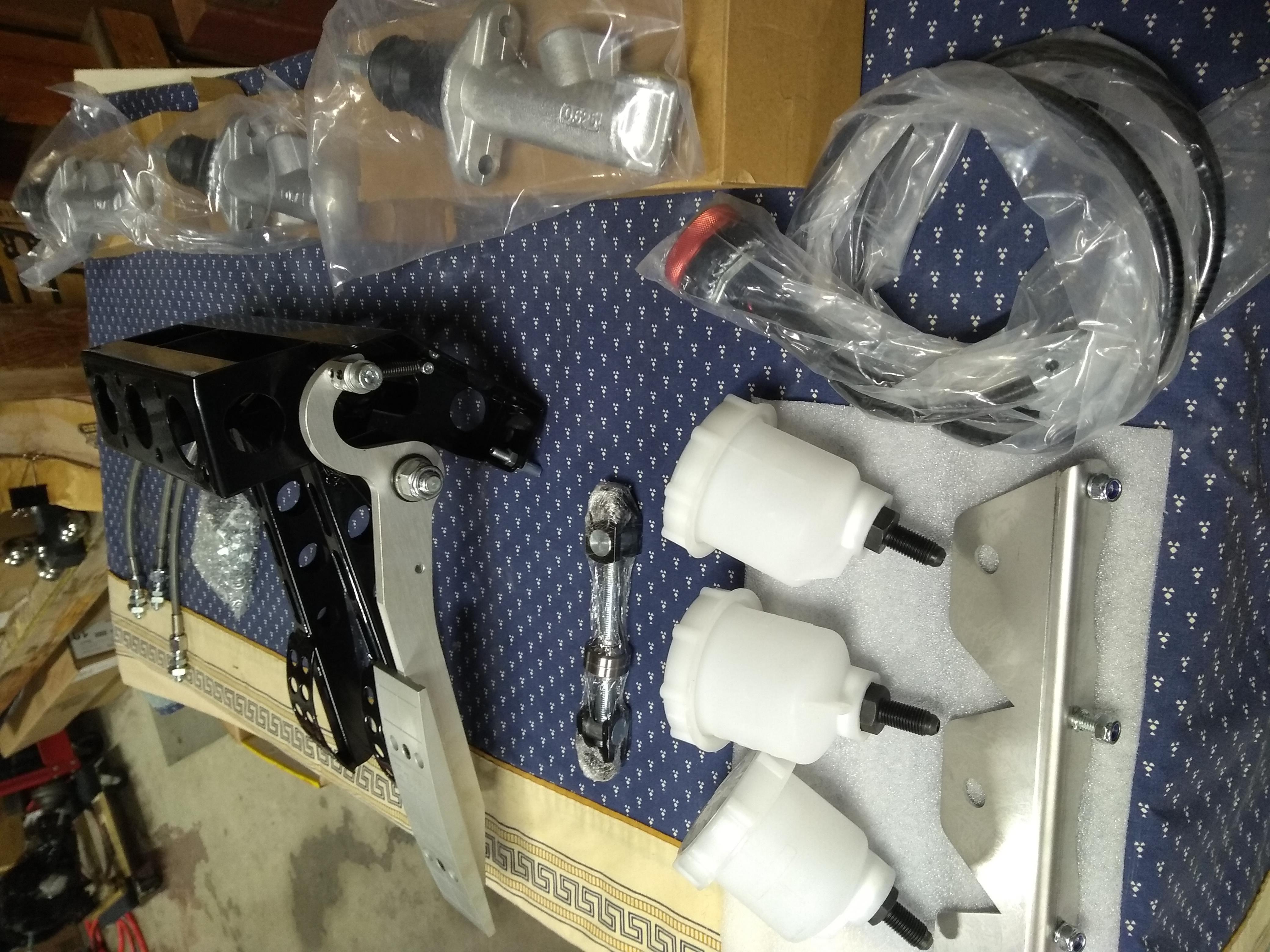 Compbrakes pedal box kit. What's in the box.