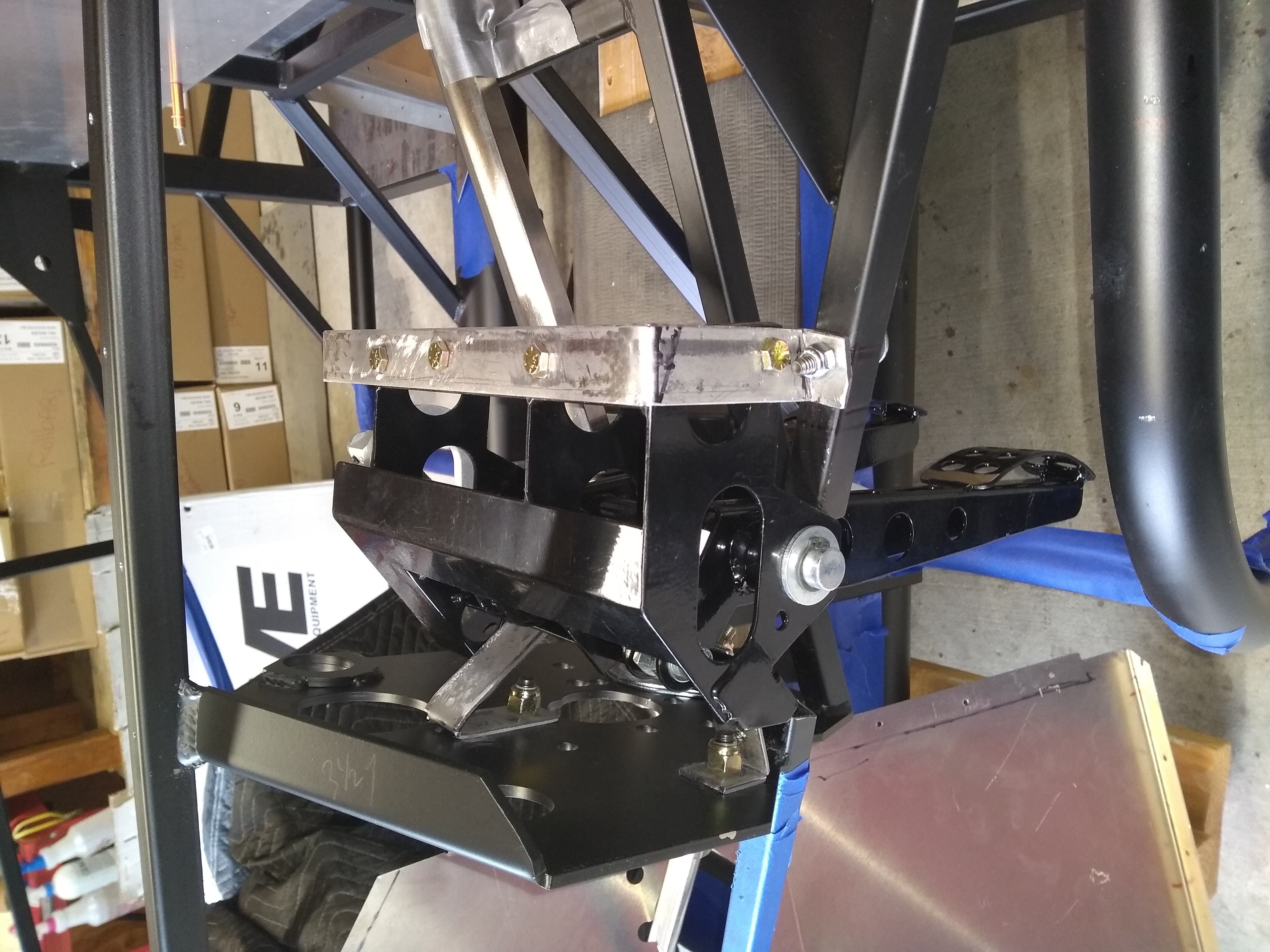 First go at install. Ended up making different brackets to attach to the firewall.