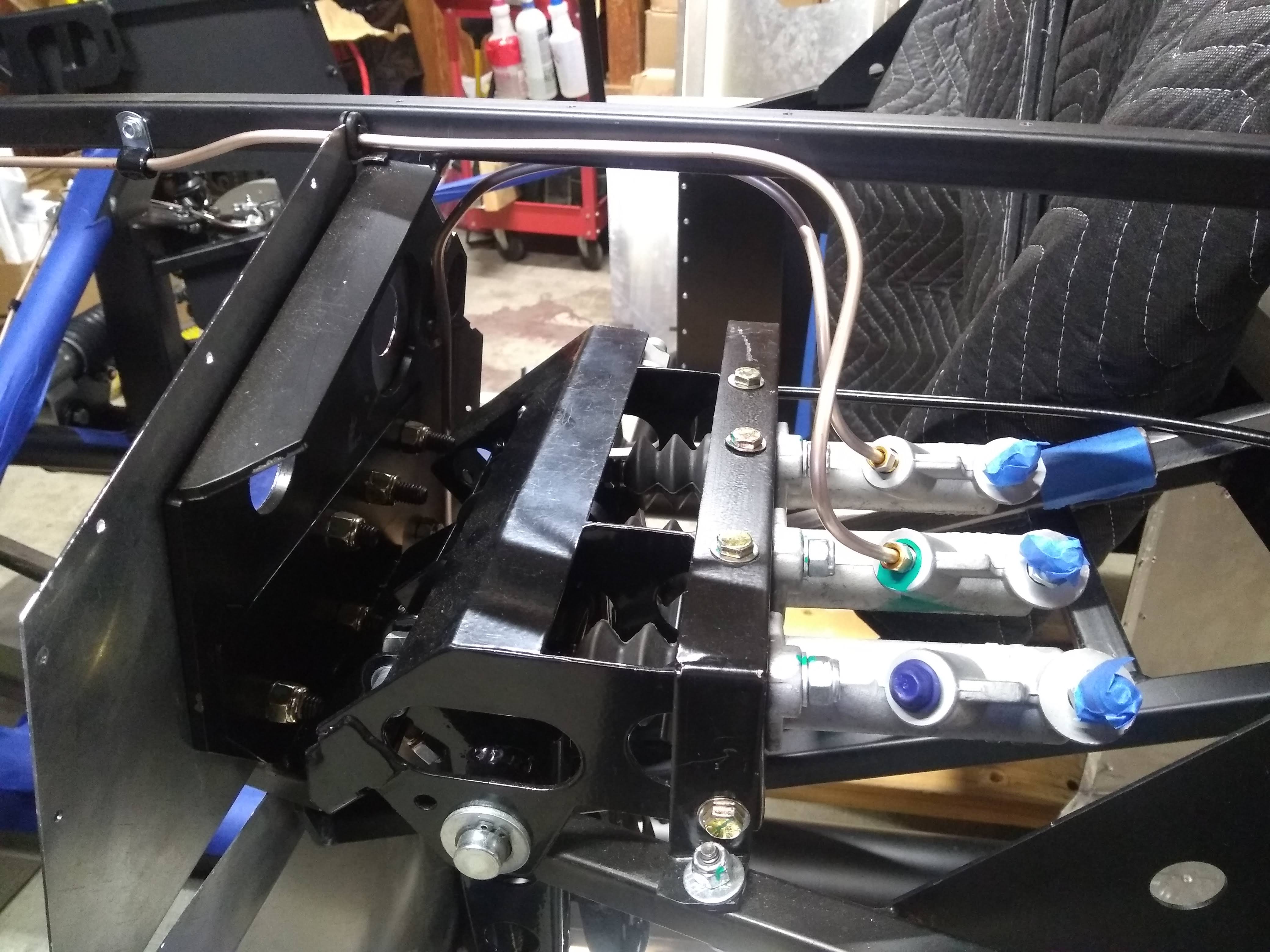 Second attempt at bracket attaching to the firewall. Much better.