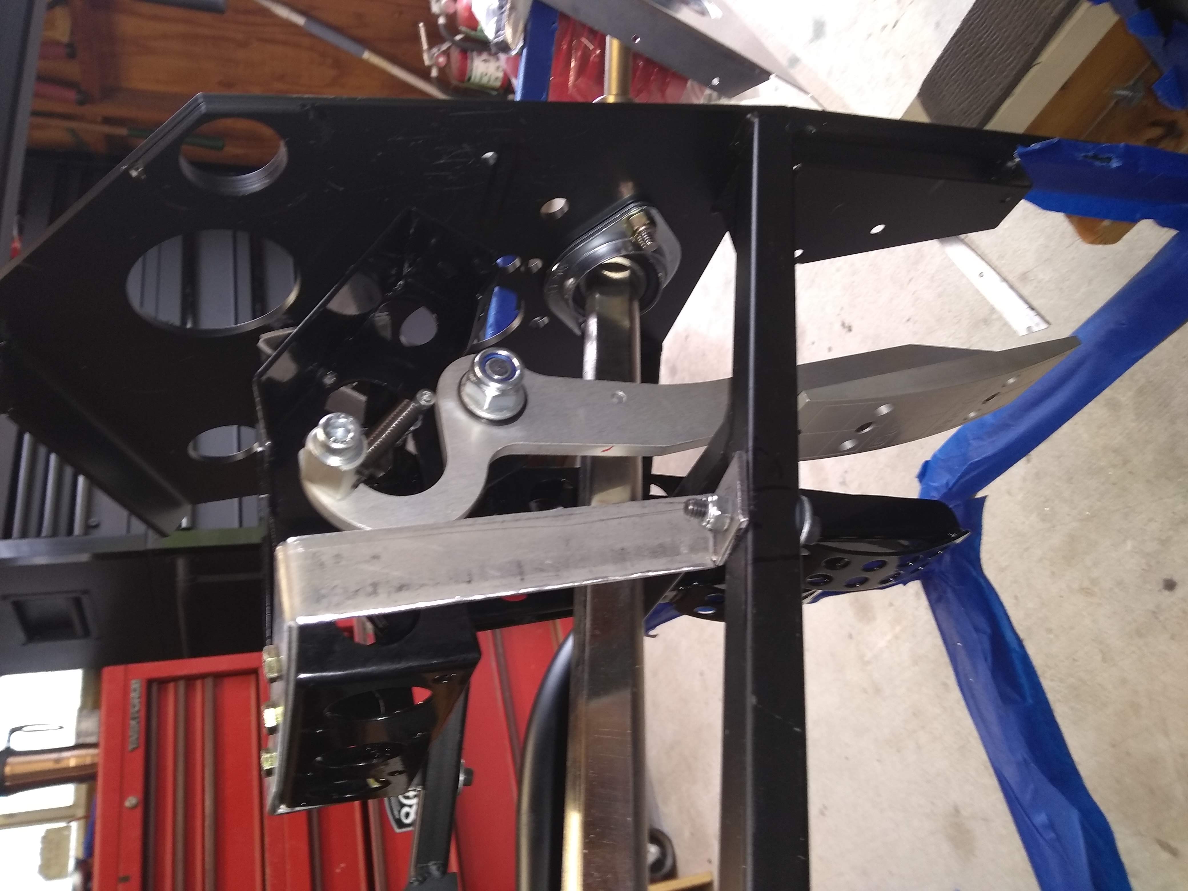 Mock-up of pedal box to ensure clearance of, well, everything.