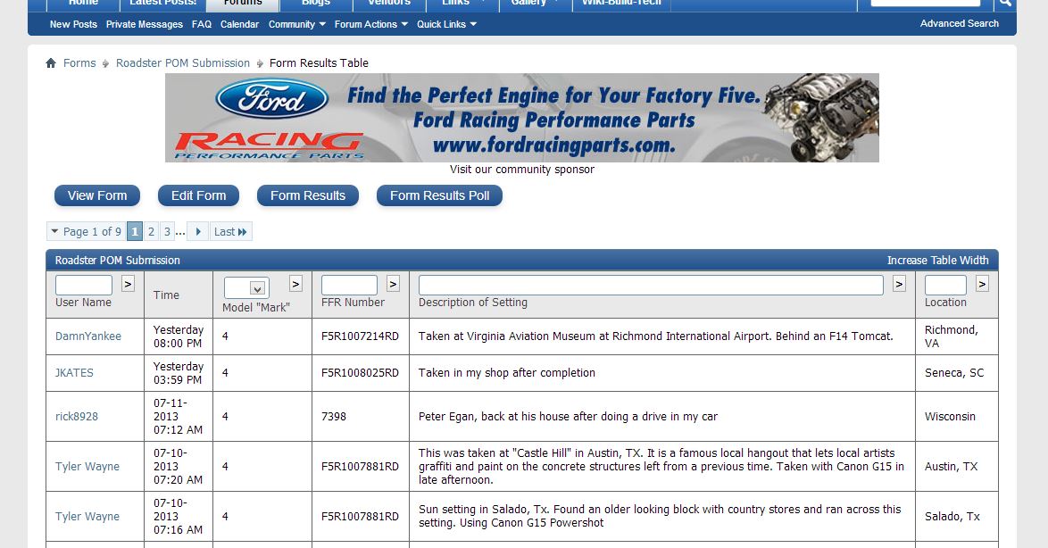 Registry Grid
