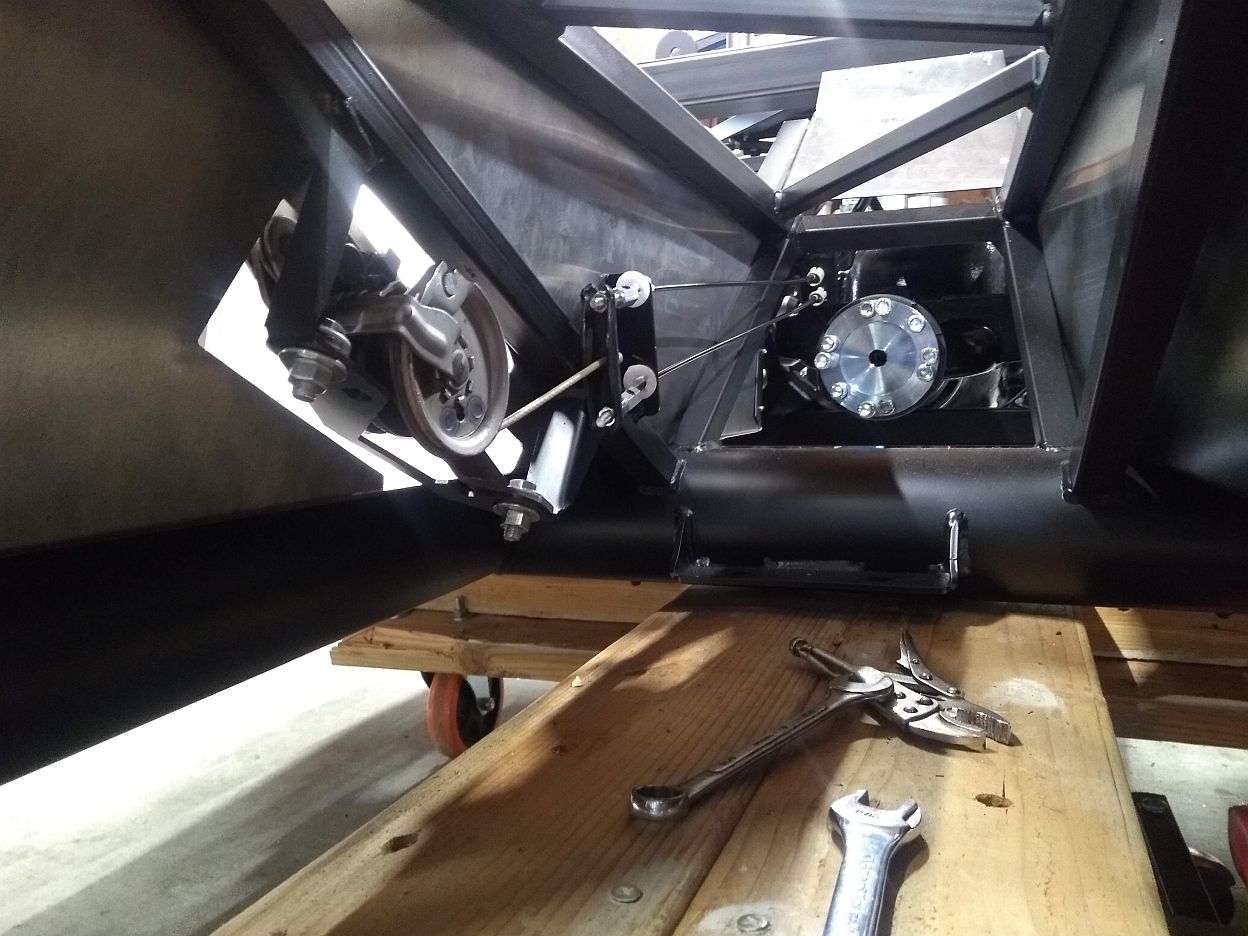e brake routing to handle