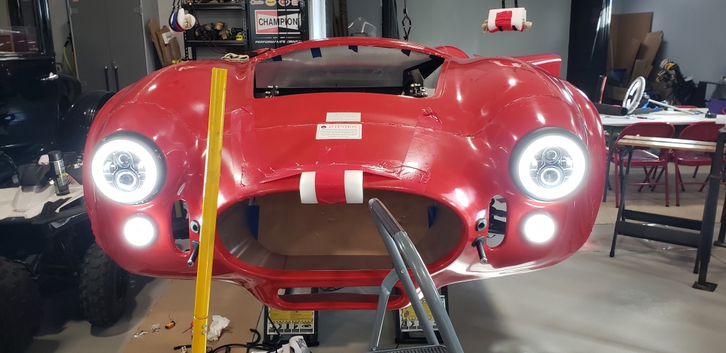 front wiring running light test