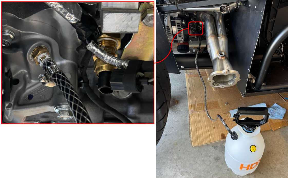 oil priming setup