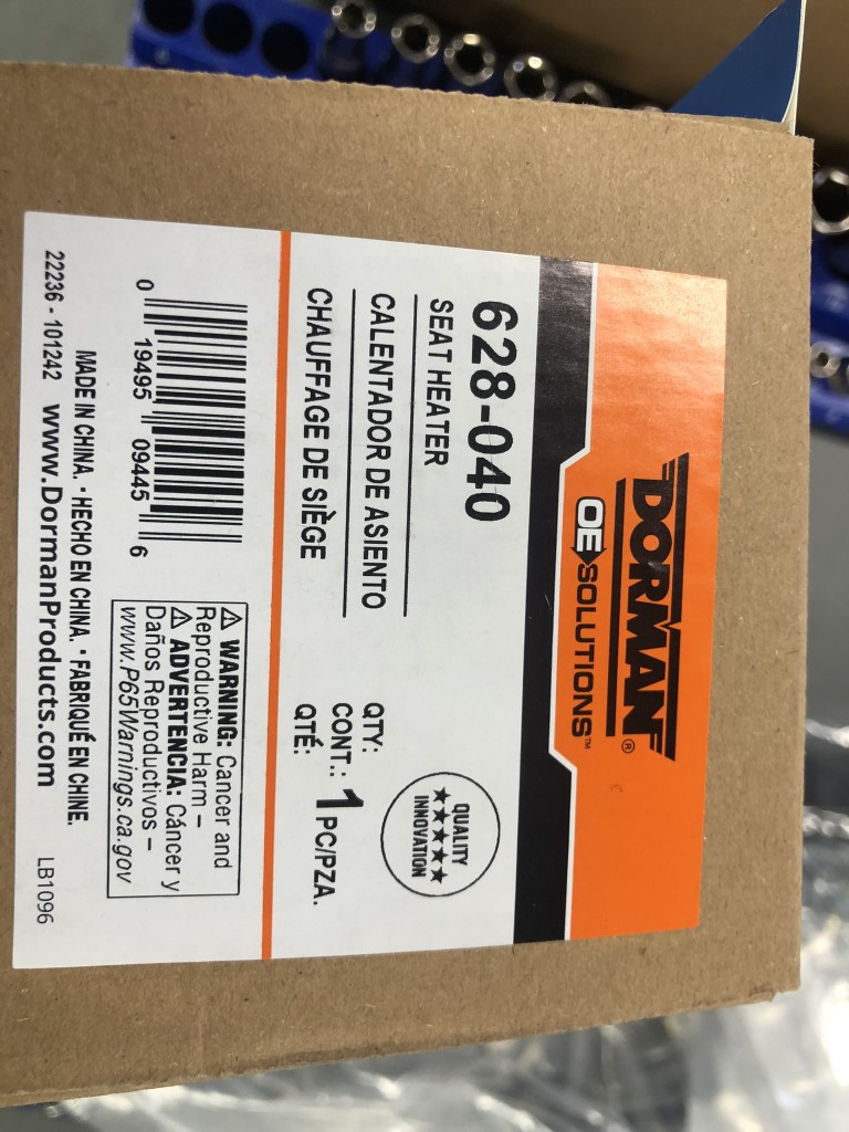 Seat Heater Dorman 628 040