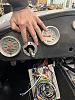 Steering column bezel in place