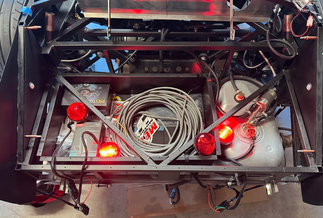 brake lights on