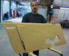Hotair01, This is how my side panel ended up after cutting the louver panel out and glassing it back in flared out.