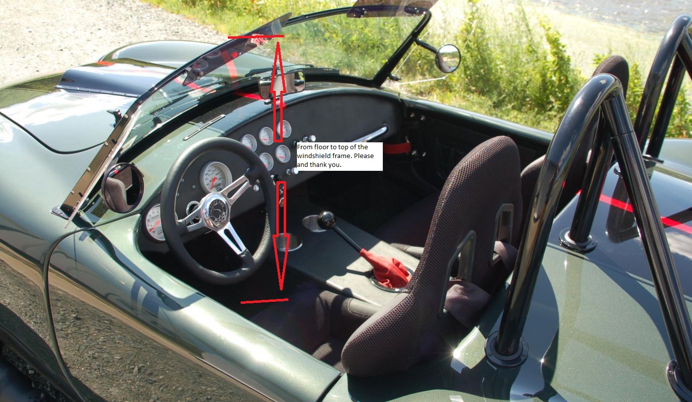 Seat to windshield