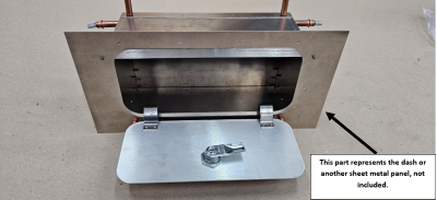 Sheet Metal Glovebox Open