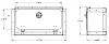 Sheet Metal Glovebox with Non Locking Cam Latch Dimensions