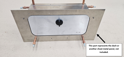 Sheet Metal Glovebox with Non Locking Cam Latch
