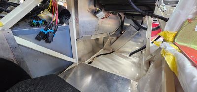 Factory Five MK5 and Daytona Coupe Passenger Foot Box Extension Inside