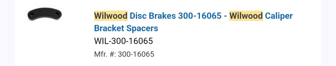 bracket spacers