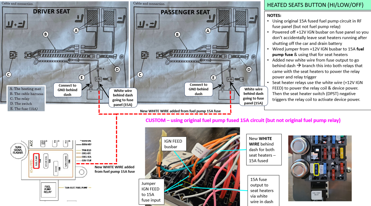 seat heater circuit