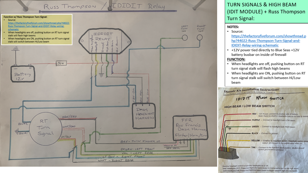 RT Turn Signal and IDIDIT relay