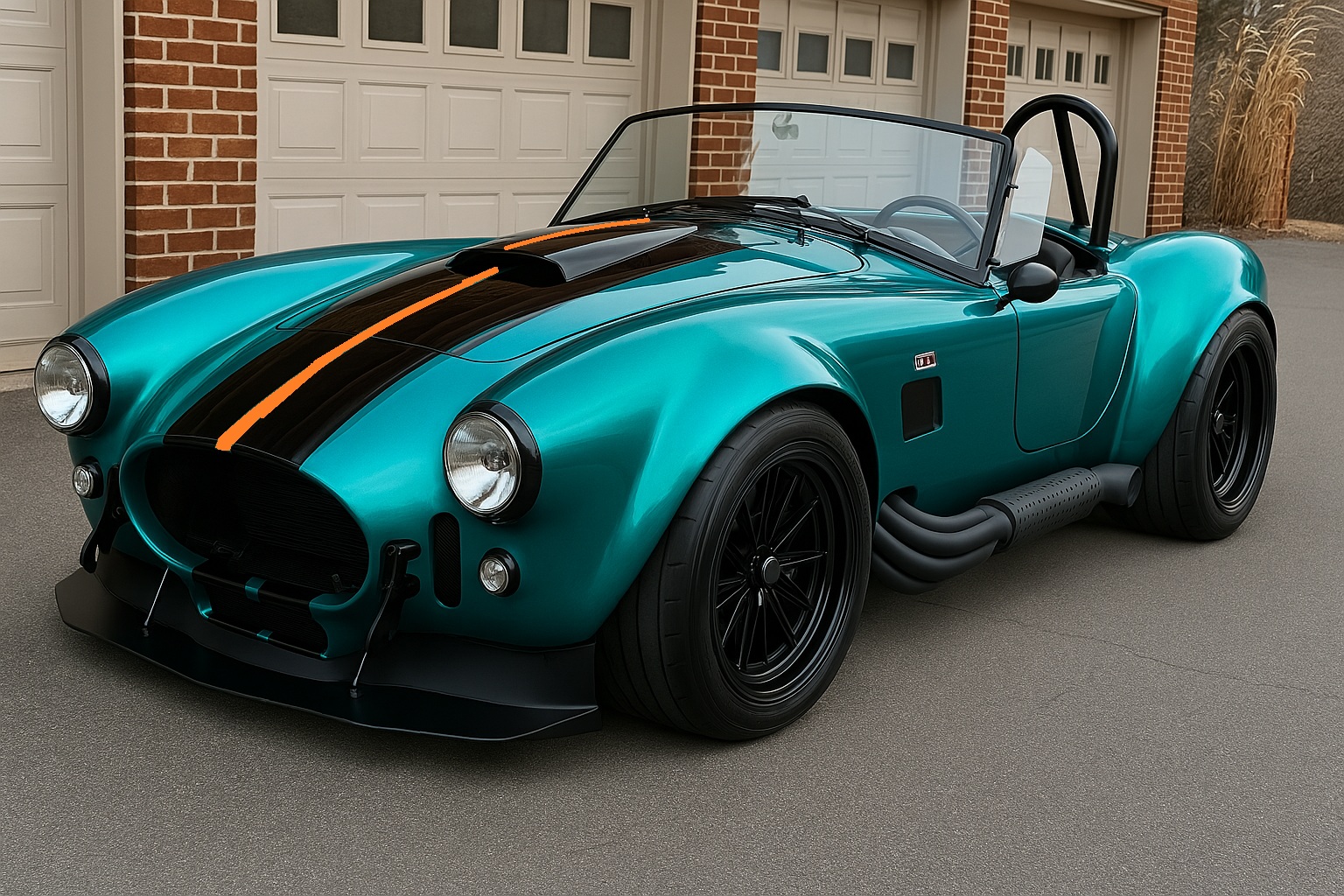 Eastwood teal ocean metallic orange pin