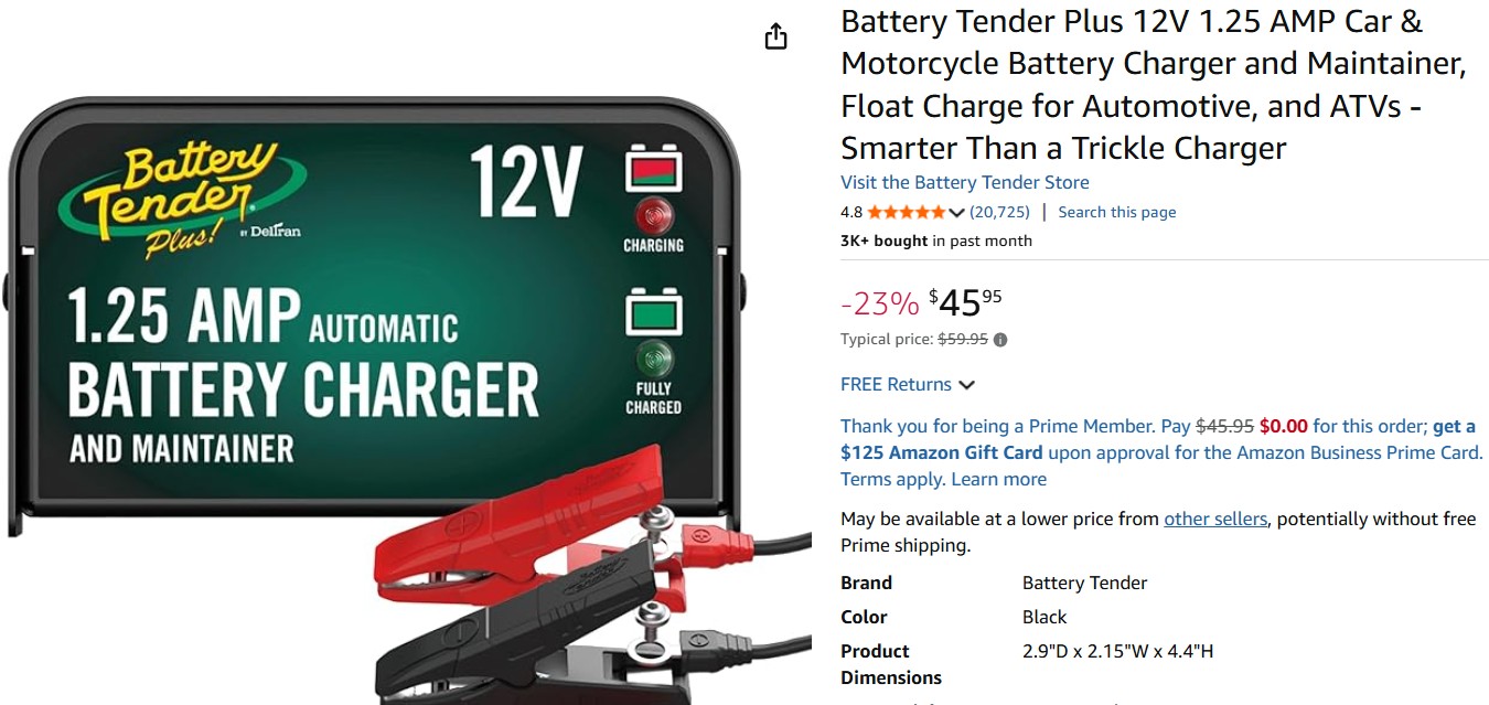 Battery Tender Plus