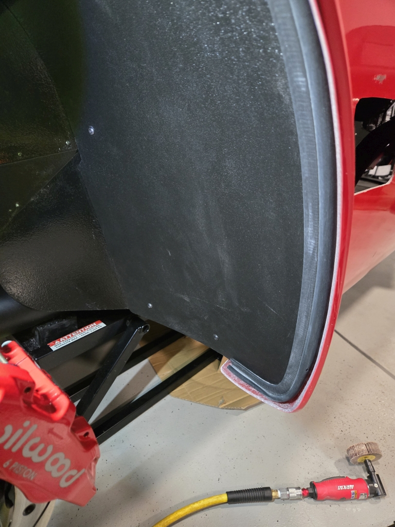 wheel well trimmed