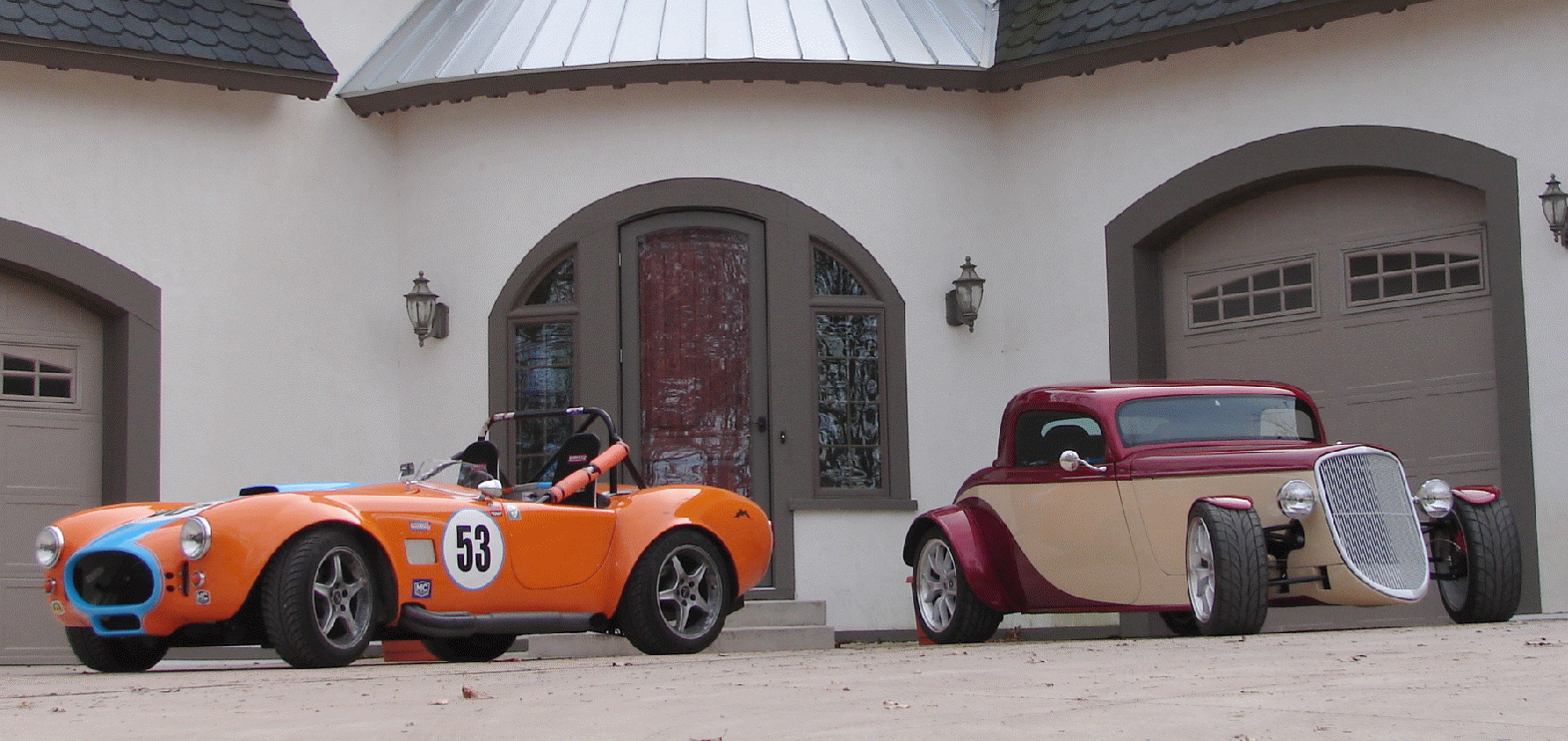Cousins, my Challenge car along with the '33, 2010