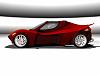This is another design for the 818 contest: the X12 "Firebug".  The design doesn't have doors, but it does include a hardtop with gull-wing windows.  The main feature of the X12 is the driver interface, which is comprised of two lightweight touchscreens on the steering wheel and a heads-up display (HUD) projected on the windshield.  These replace the normal gauges and regular controls, reducing weight and putting all the controls and information right in front of the driver.  The interface includes such things as:
-Finger print scanner for driver authentication
-Primary steering wheel touchscreen for GPS, main controls, etc.
-Secondary steering upper wheel hub touchscreen for quick access to important controls (performance mode, boost levels, etc.)
-Customizable steering wheel buttons
-Start button on steering wheel
-On-window HUD, including:
--Boost meter
--Tachometer
---Includes markers for what the RPM would be in different gears
--Speedometer
---Includes marker for what the current road's speed limit is (from GPS)
--Customizable radial meters (for air/fuel ratio, exhaust gas temps, oil temp, water temp, battery charge, clock, etc.)
--Turn signals
--Upshift warning lights
---Red for performance upshift warnings
---Green for economy upshift warnings