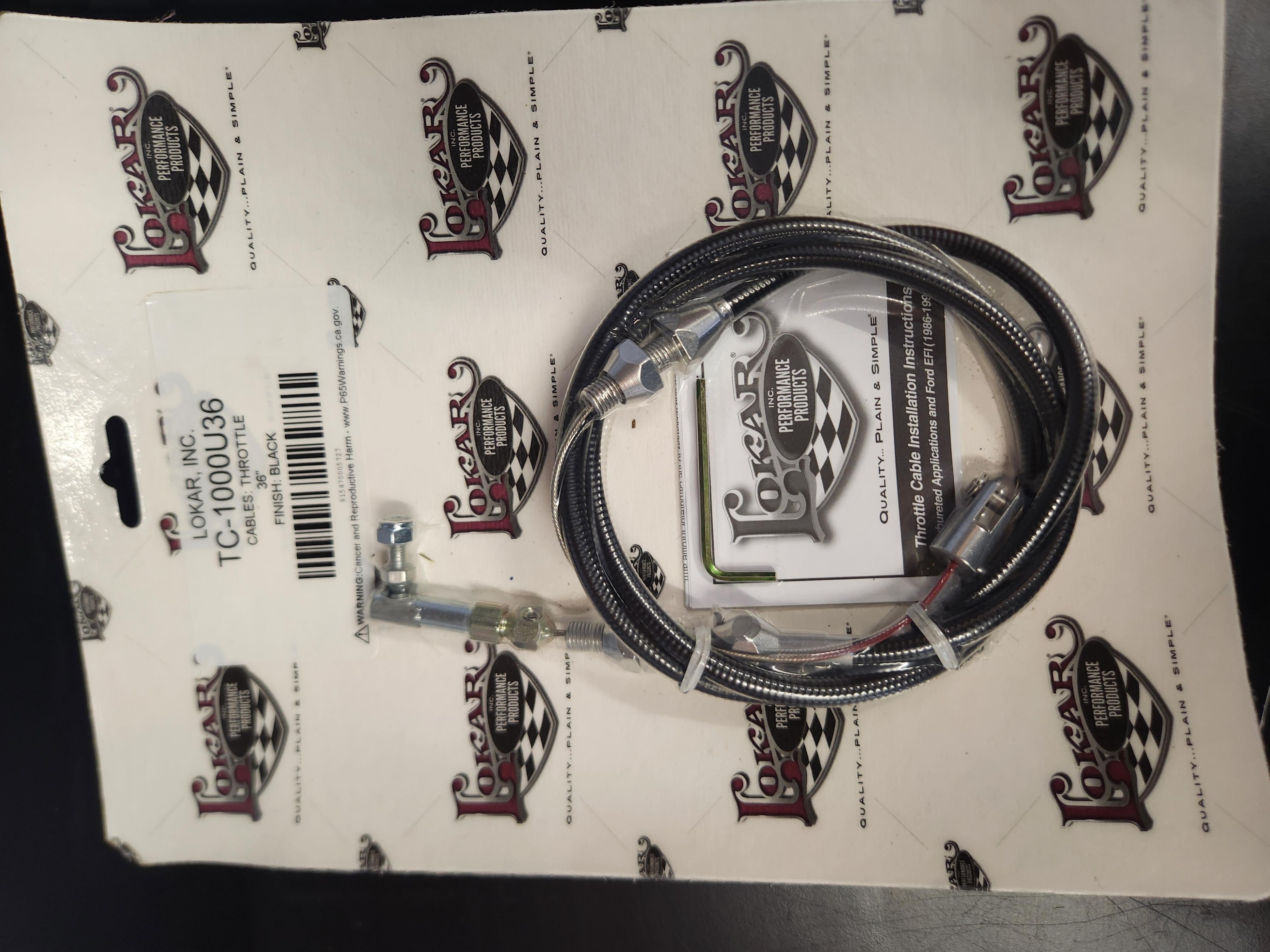Lokar universal throttle cable 83