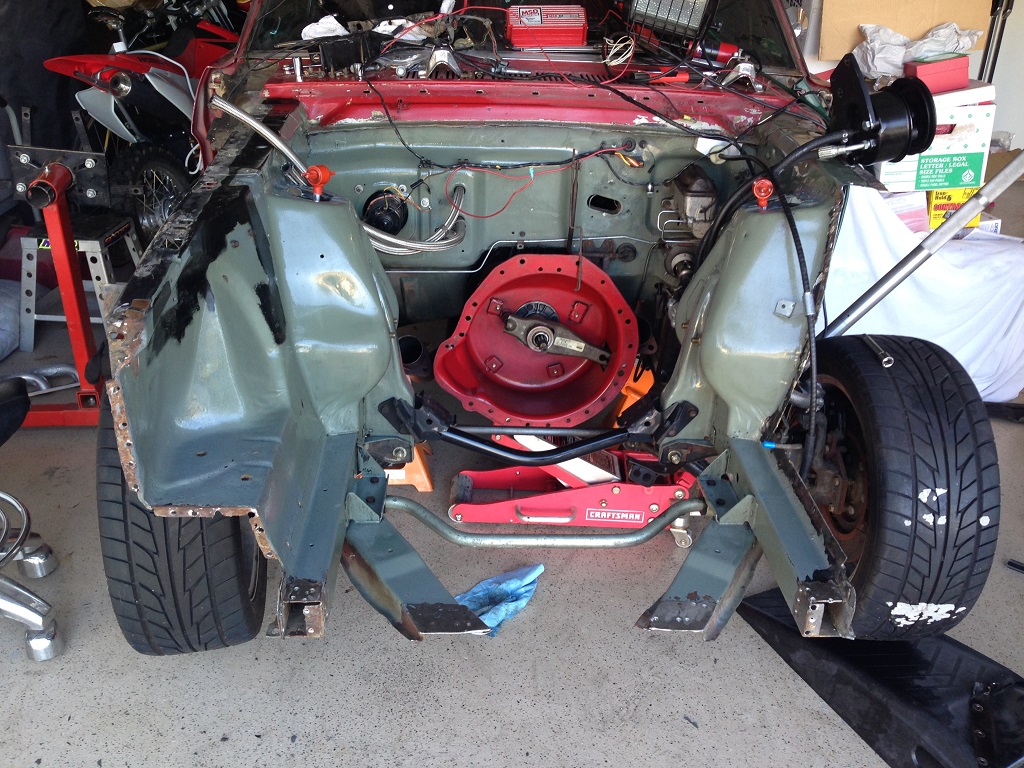 Engine Removed, getting ready for paint