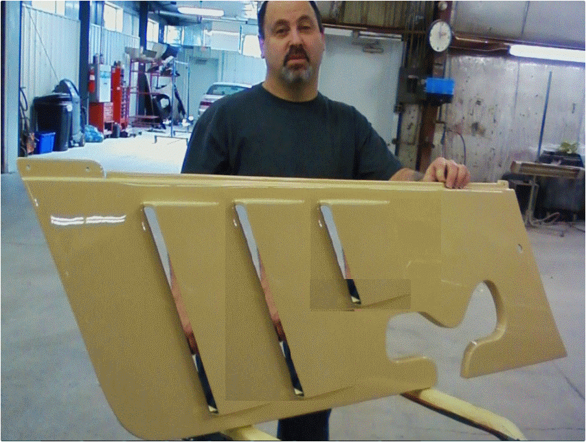 Louvers Mod2 - This one shows two 6" x 16" x 1" and one 6" x 8" x 1" forward louver as ideas. A single vent gives about 16 sq in of venting area per side.