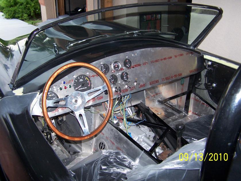 Interior in progress.